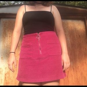 Hot Pink High Waisted Skirt